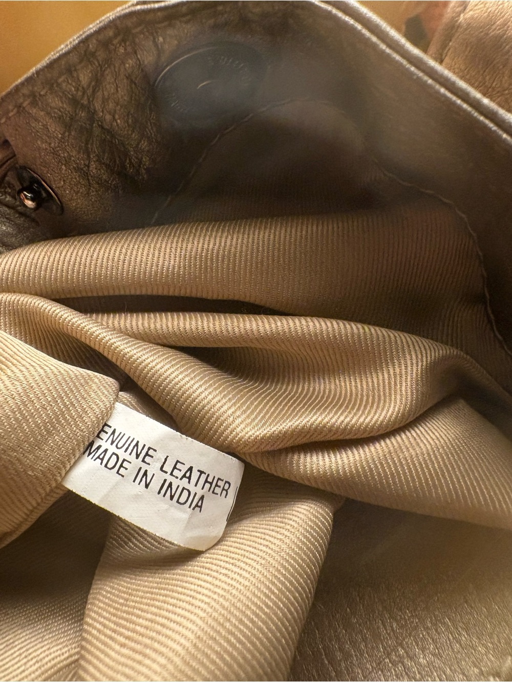 Fiona Metallic bronze Brown Leather Shoulder Bag - Picture 8 of 9